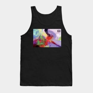 RED, abstract expressionism Tank Top